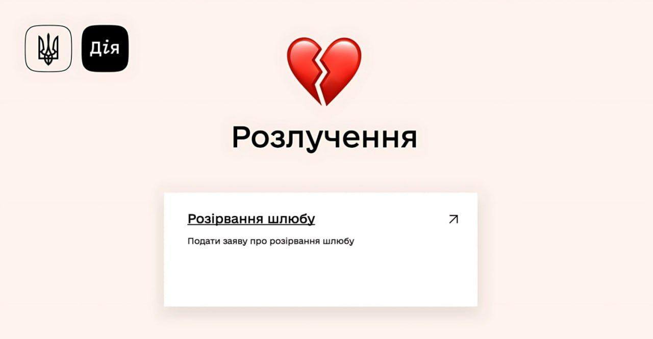 В Україні можна буде подати на розлучення онлайн через “Дію”